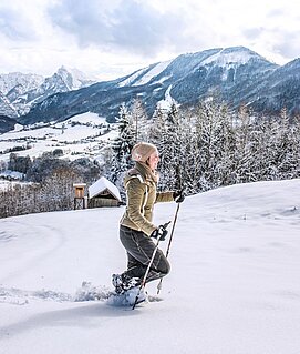 Schneeschuhwandern rund um den Traunsee