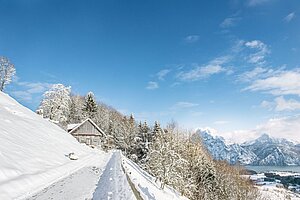 Winter hike in the Traunsee Region